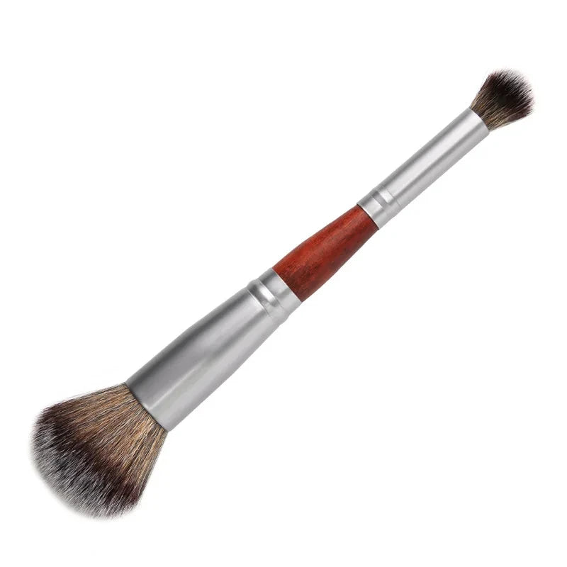 Dual-ended Foundation Concealer Makeup Brush Rounded Taperd Flawless Brush Ideal for Liquid Cream Powder Blending Concealer