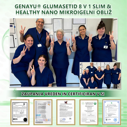 Registrirano pri JAZMP in GMP certificirano👩‍⚕️🎁 𝐆𝐞𝑒𝐿𝑒𝐦𝐨𝐧® 𝐆𝐥𝐮𝐦𝐚𝐬𝐞𝐭𝐢𝐝𝐞 8 v 1 Hujševalni in zdravju namenjen nano obliž z mikroiglicami 8.🇸🇮 (Samo enkrat na dan, vidne spremembe že v 7 dneh)