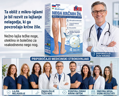 ✨🌿 Medistart® mikroneedling obliž za nego krčnih žil ⚡ Takojšnje olajšanje, dolgotrajni rezultati