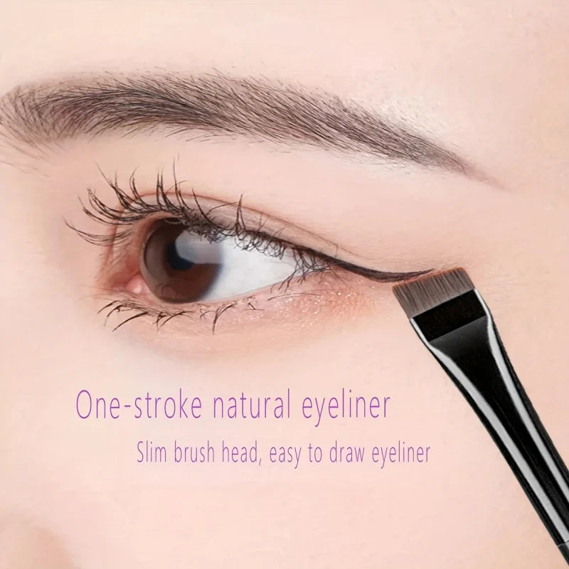 3pcs Professional Makeup Brush - Precision Eyebrow, Eyeliner, Powder Application - with Nylon Bristles - for Natural Definition