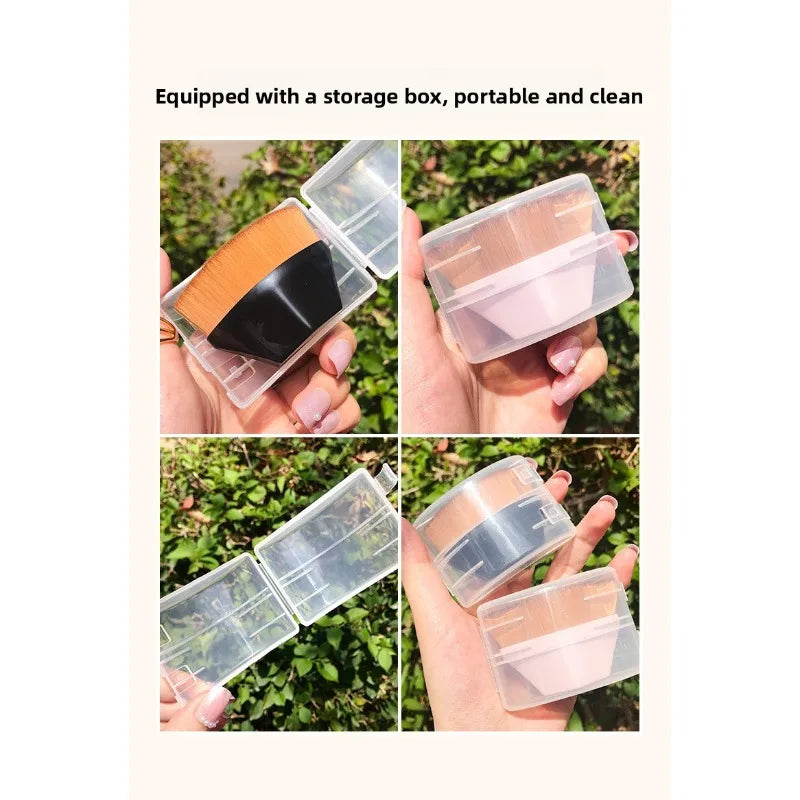Foundation Brush Non Absorbent Liquid Foundation Seamless Concealer Makeup Brush Anti-Waste No Product Loss Blending Tool