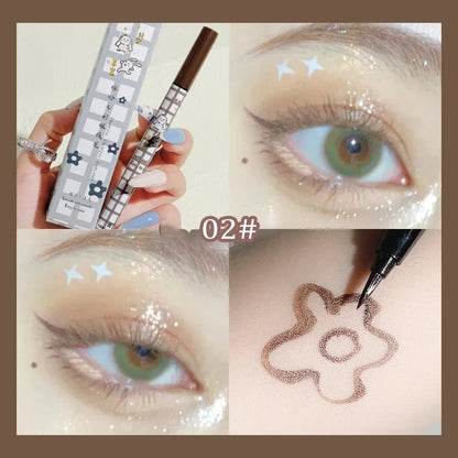 Colorful Liquid Eyeliner Pencil Matte Waterproof Not Blooming Eyeliner Long Lasting Liquid Eye Liner Pen Eye Makeup Cosmetics