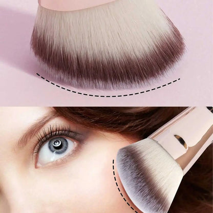 4Pcs Makeup Brush Set, Soft Synthetic Bristles Foundation Blush Powder Eyeshadow Brushes, Portable Cosmetic Tools for